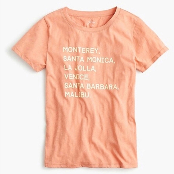 J. Crew Monterey Santa Monica Malibu T-Shirt XS - Picture 4 of 8
